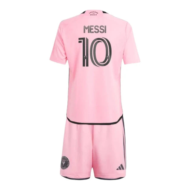 Conjunto Infantil Inter Miami 24/25 - Segunda Equipación (Negro/Rosa)