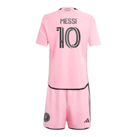 Conjunto Infantil Inter Miami 24/25 - Segunda Equipación (Negro/Rosa)