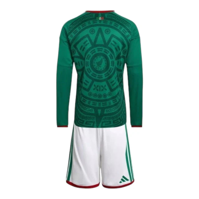 Conjunto Infantil Seleção México Manga Larga 26-27 - Primera Equipación