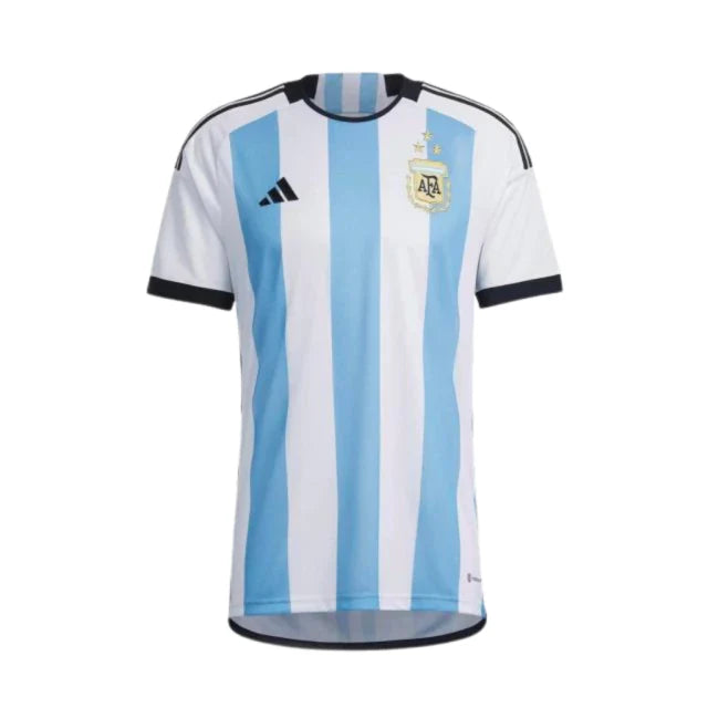 Camiseta Seleção da Argentina Três Estrelas