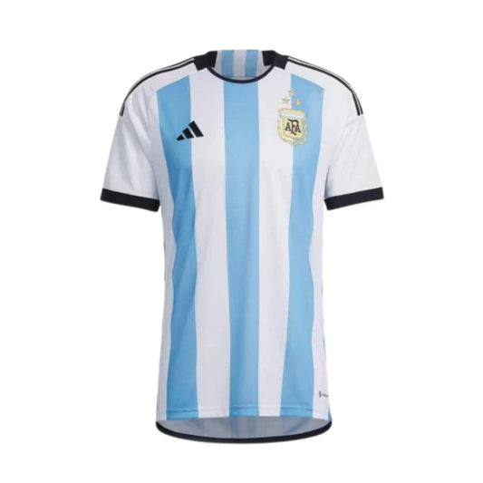Camiseta Seleção da Argentina Três Estrelas