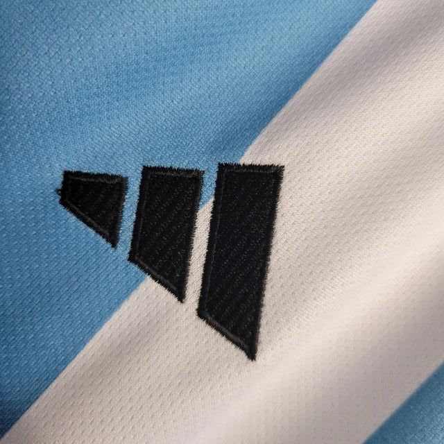 Camiseta Seleção da Argentina Três Estrelas