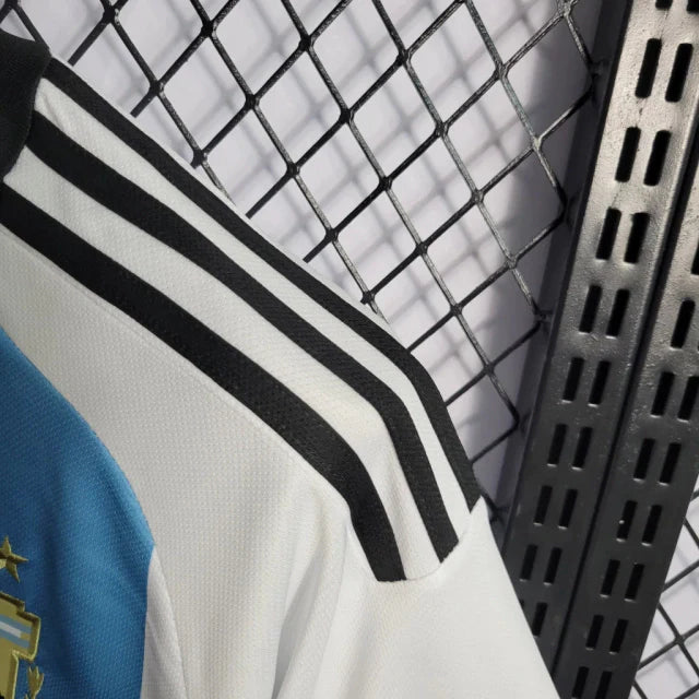 Camiseta Seleção da Argentina Três Estrelas