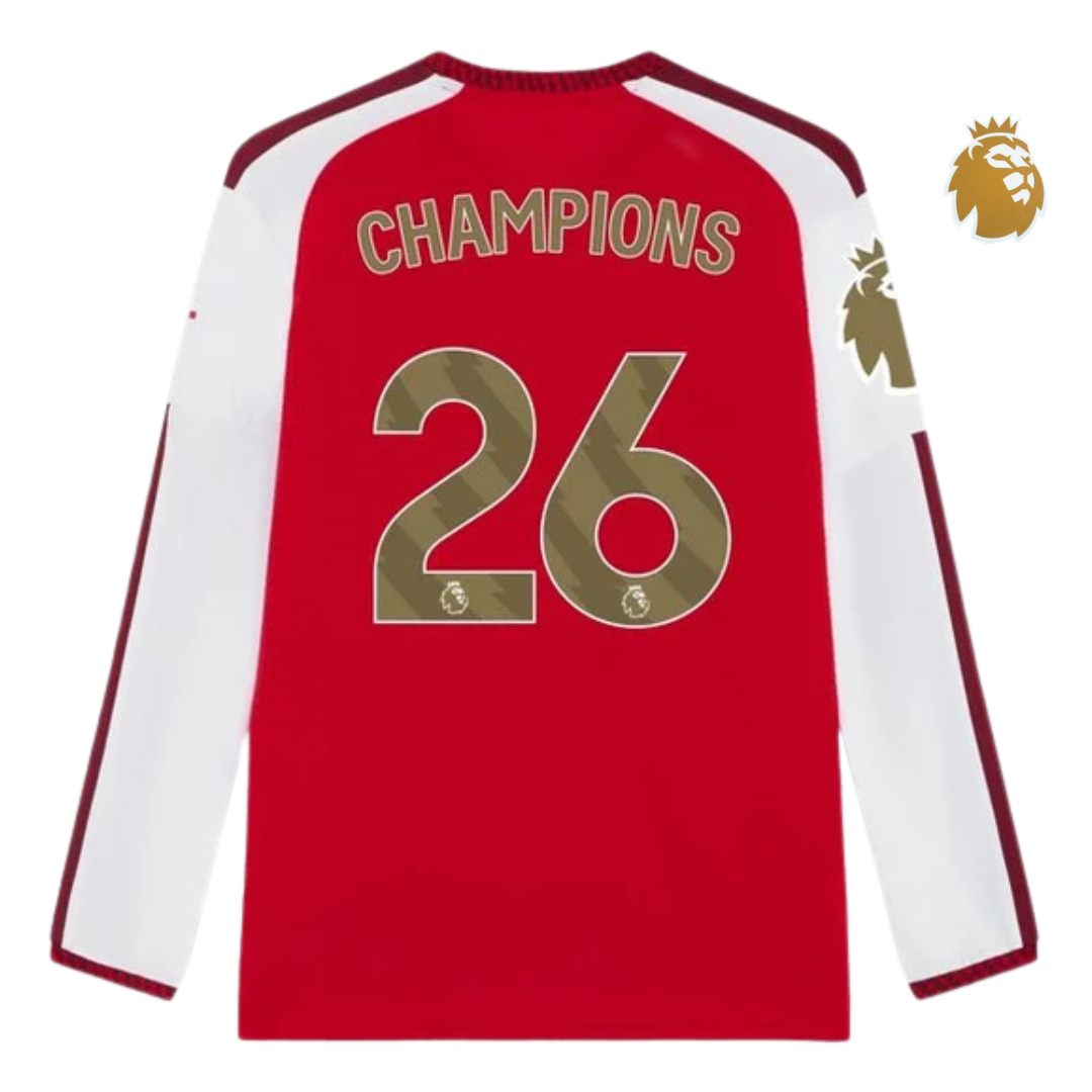 Camiseta Manga Larga Arsenal “Champions 26” - Primera Equipación