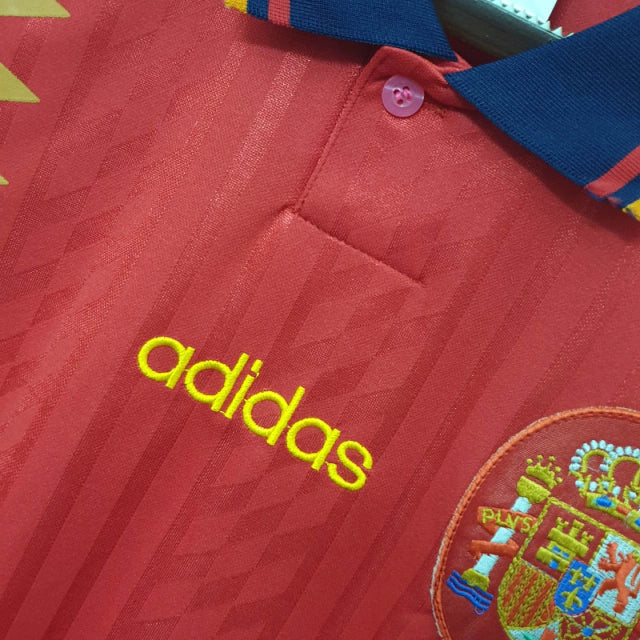 Retro Seleção da Espanha 1996 - Primera Equipación