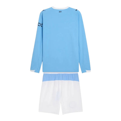 Conjunto Infantil Manchester City Manga Larga 25-26 - Primera Equipación