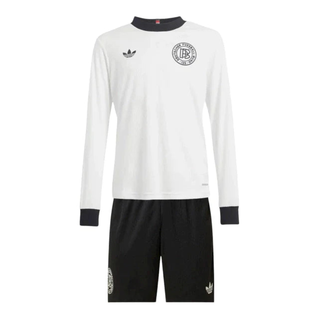 Conjunto Infantil Seleção Alemanha Edição Aniversário 125 anos Manga Larga 25-26 - Primera Equipación