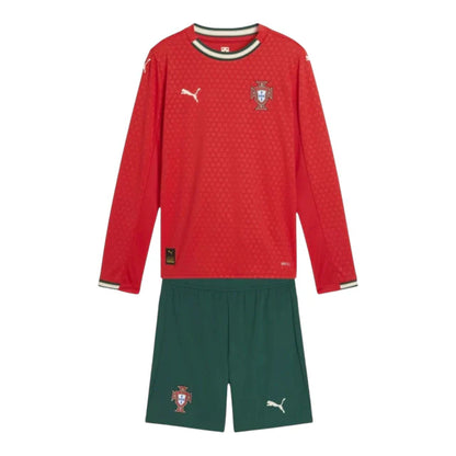 Conjunto Infantil Seleção Portugal Manga Larga 25-26 - Primera Equipación