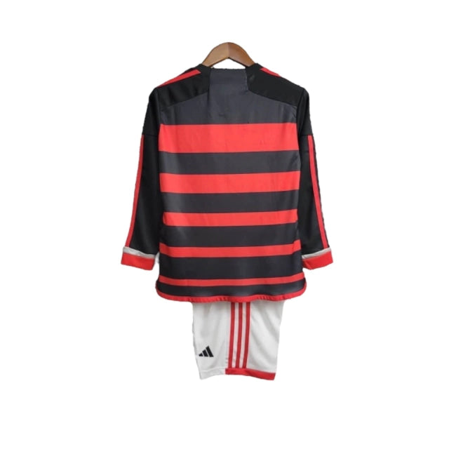 Conjunto Infantil Flamengo Manga Larga 24-25 - Primera Equipación