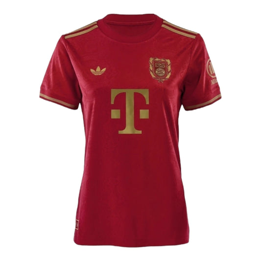 Camiseta Bayern de Munique Aniversário 125 anos 25-26 - Edición Especial Especial Mujer