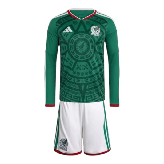 Conjunto Infantil Seleção México Manga Larga 26-27 - Primera Equipación