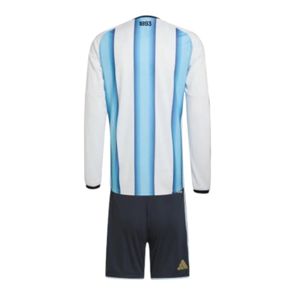 Conjunto Infantil Argentina Manga Larga 26/27 - Primera Equipación
