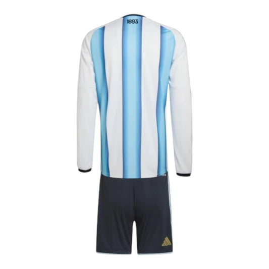 Conjunto Infantil Argentina Manga Larga 26/27 - Primera Equipación