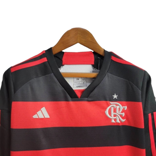 Conjunto Infantil Flamengo Manga Larga 24-25 - Primera Equipación
