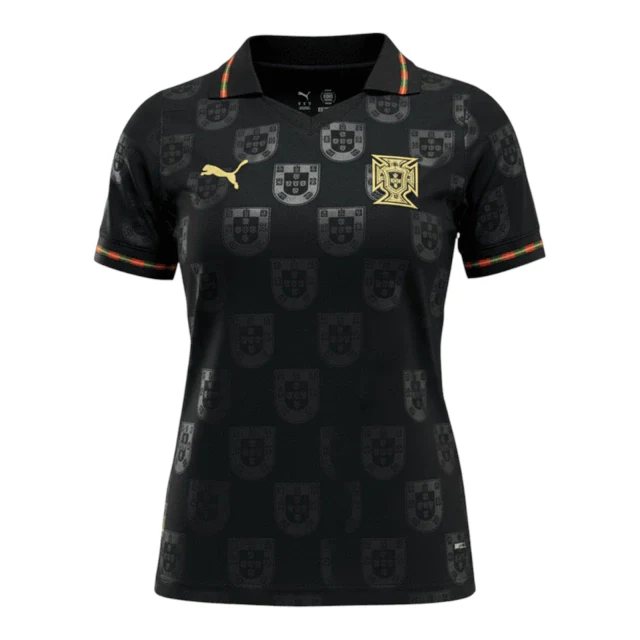 Camiseta Seleção Portugal Pantera Negra 26-27 - Edición Especial Especial Mujer