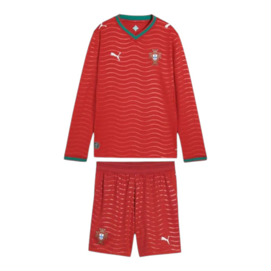 Conjunto Infantil Seleção Portugal Manga Larga 26-27 - Primera Equipación
