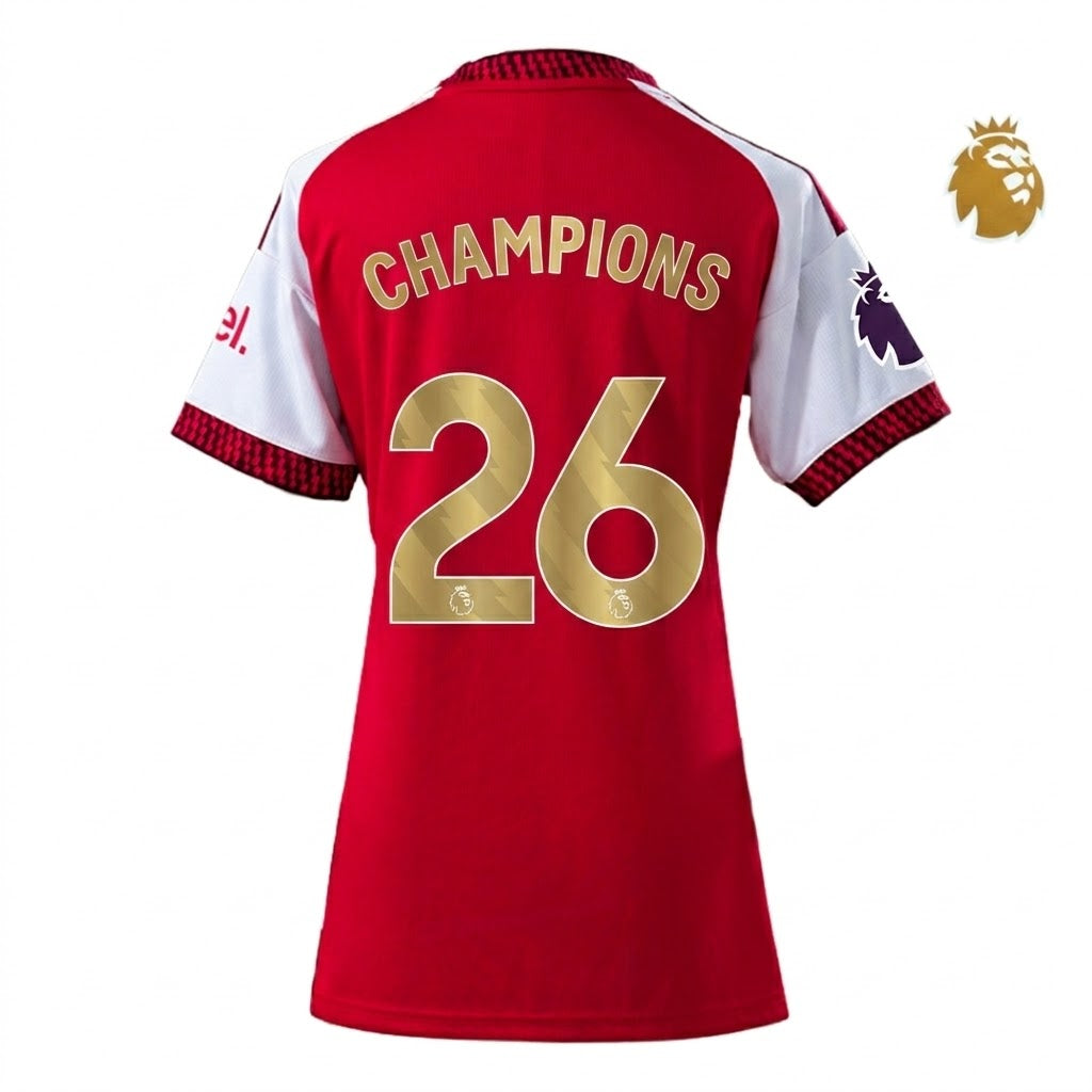 Camiseta Arsenal “Champions 26” Mujer - Primera Equipación