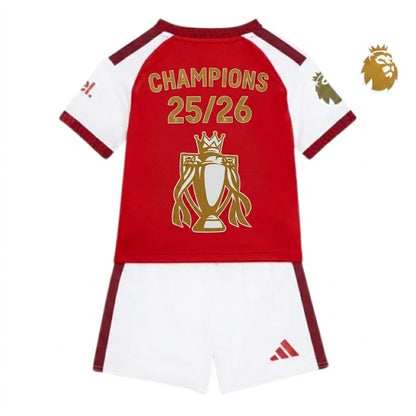 Conjunto Infantil Arsenal “PL Trophy 25/26” - Primera Equipación